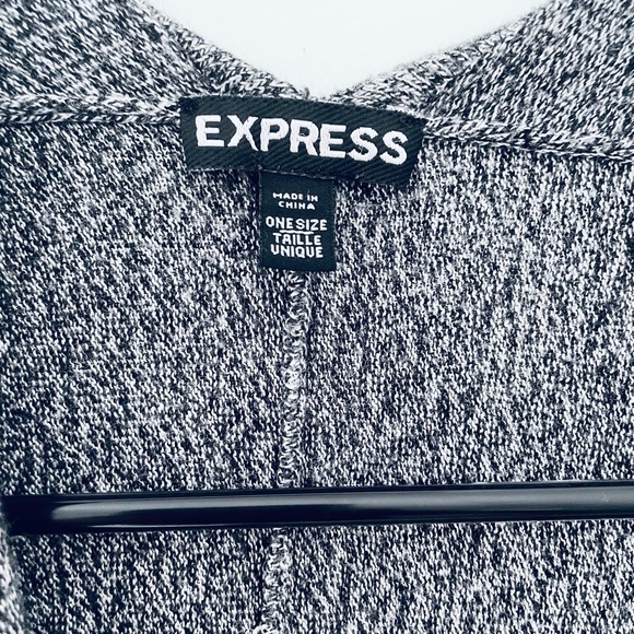 Express Black, White, & Gray Shrug/Poncho/Shawl / OS / Good Condition - Picture 2 of 3